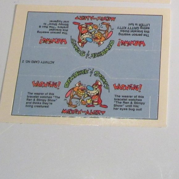 1993 Topps Nickelodeon Ren & Stimpy's Medix Alert Activity Card #2. - Picture 3 of 3